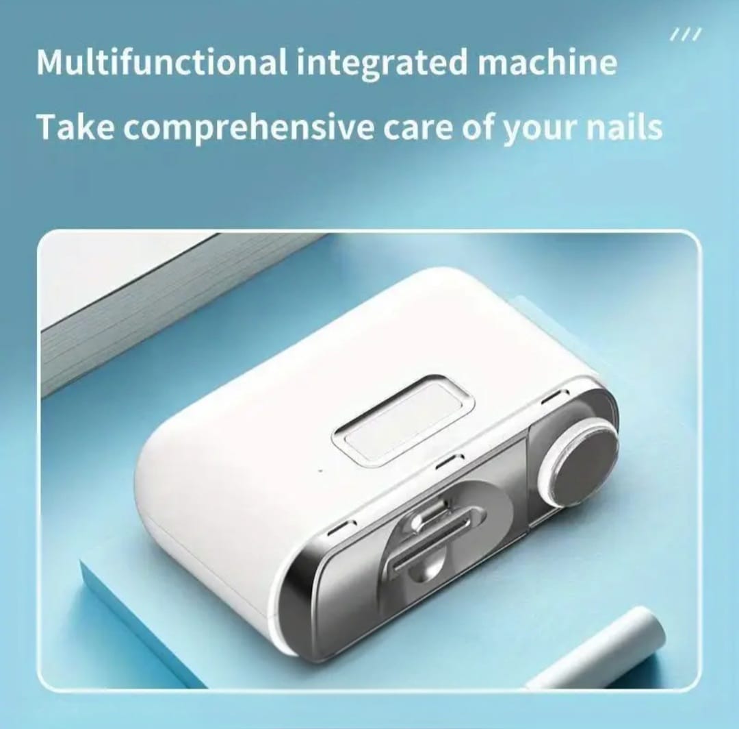 Rechargeable 2-in-1 Electric Nail Trimmer & Polisher – Precision Grooming for Fingernails